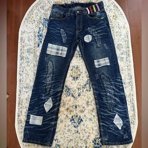 VINTAGE PATCHWORK SEXTY7REDD STRAIGHTLEG JEANS!!!!